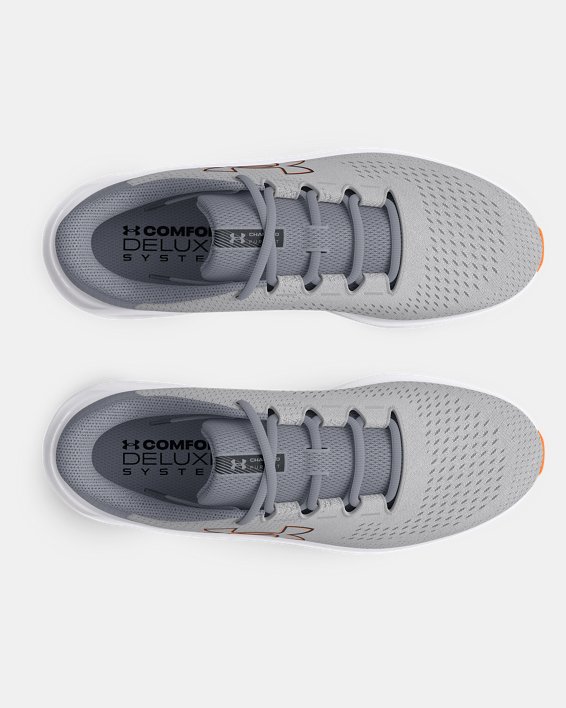 Men's UA Charged Pursuit 3 Big Logo Running Shoes in Gray image number 2